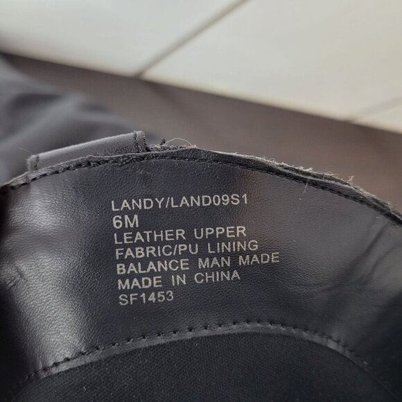 NEW Steve Madden Landy Black Leather Over-The-Knee Boots Size 6M - Picture 8 of 13